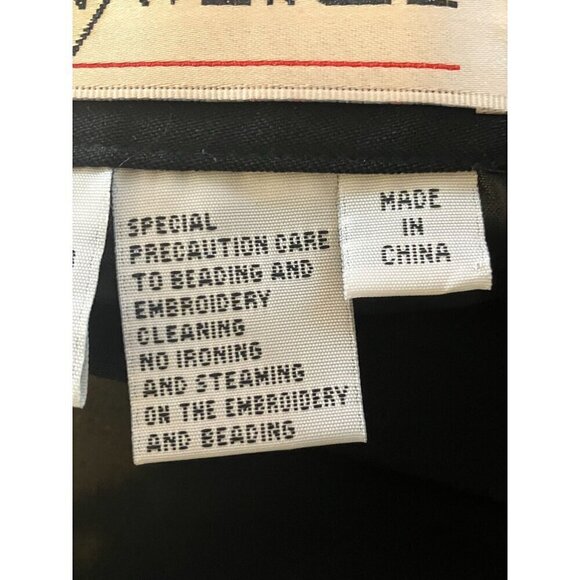 NWT Vintage Donna Vinci Skirt 8 Maxi Ostrich Feather Goth Witch Evening Cocktail - Picture 12 of 12